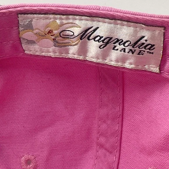 Magnolia Lane Womens Masters Golf 100% Cotton Cap Hat Adjustable Pink‎ - Picture 7 of 7